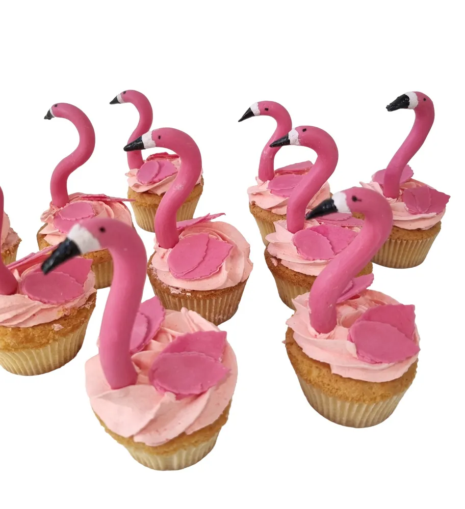 Cupcakes flamant rose